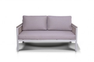 MR1000388 диван плетеный двухместный, каркас из алюминия